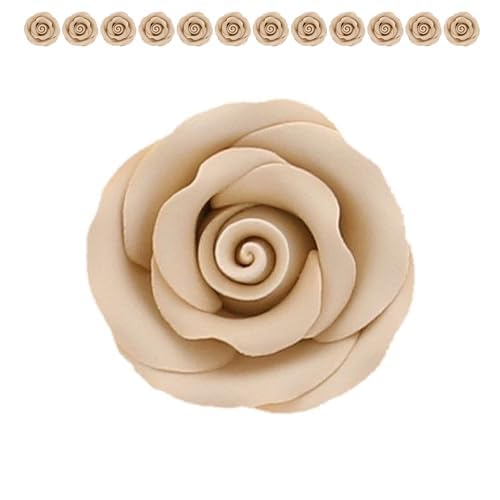 Premium Roses for Decorating Cakes and Cupcakes, by Global Sugar Art, Medium, Lavender Pink Yellow Peach