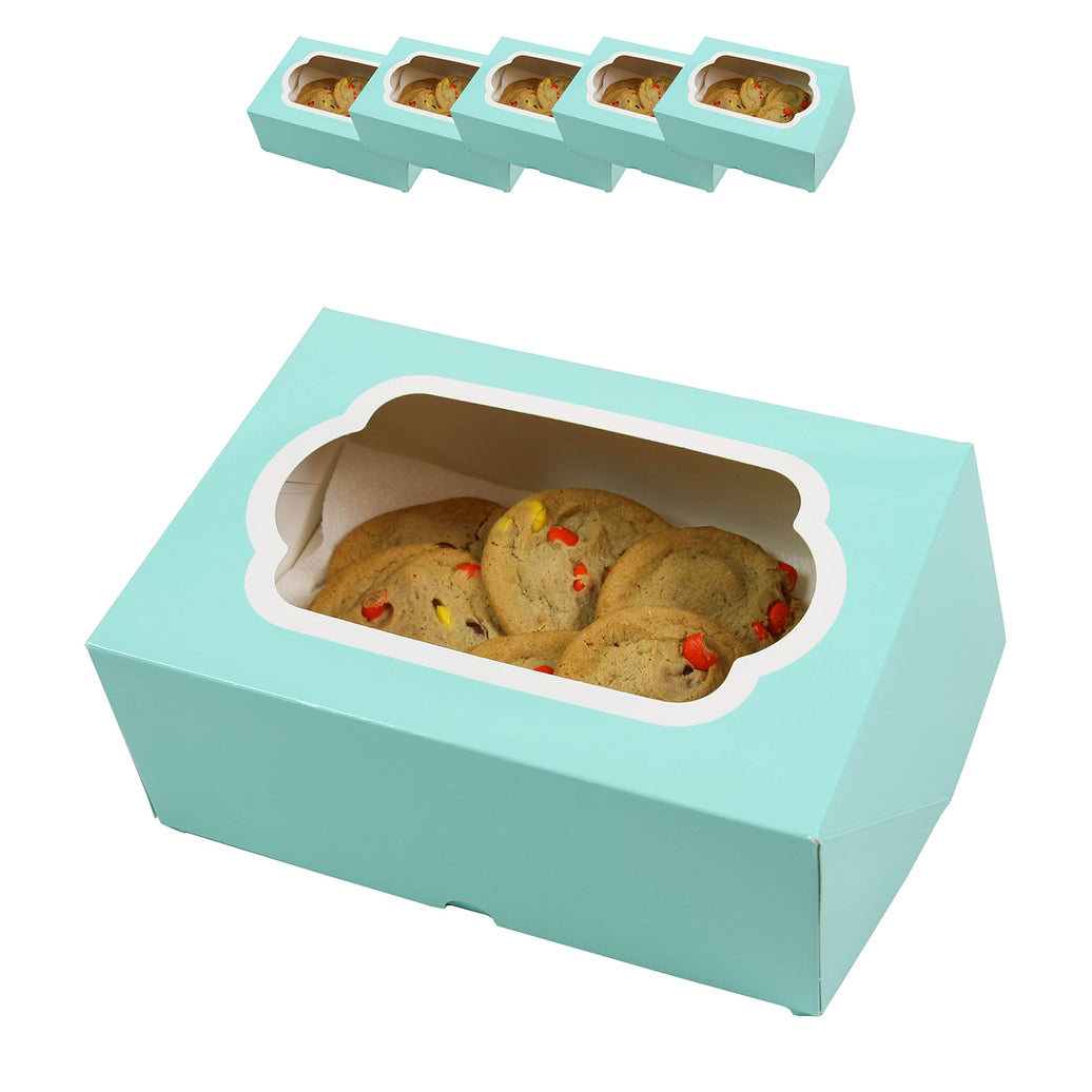 Global Sugar Art Auto-Popup 1/8 Sheet Box with Window, 10 x 7 x 4 Inches