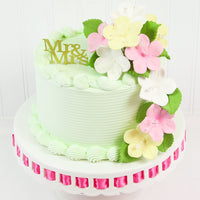 Fruit Blossoms & Leaves Gum Paste Cake Flowers 18 Count Sugar Flowers by Global Sugar Art