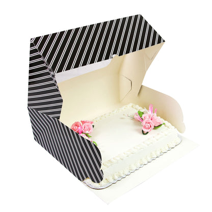 14 x 10 x 4 Inch Premium Quarter Sheet Cake Boxes with Window
