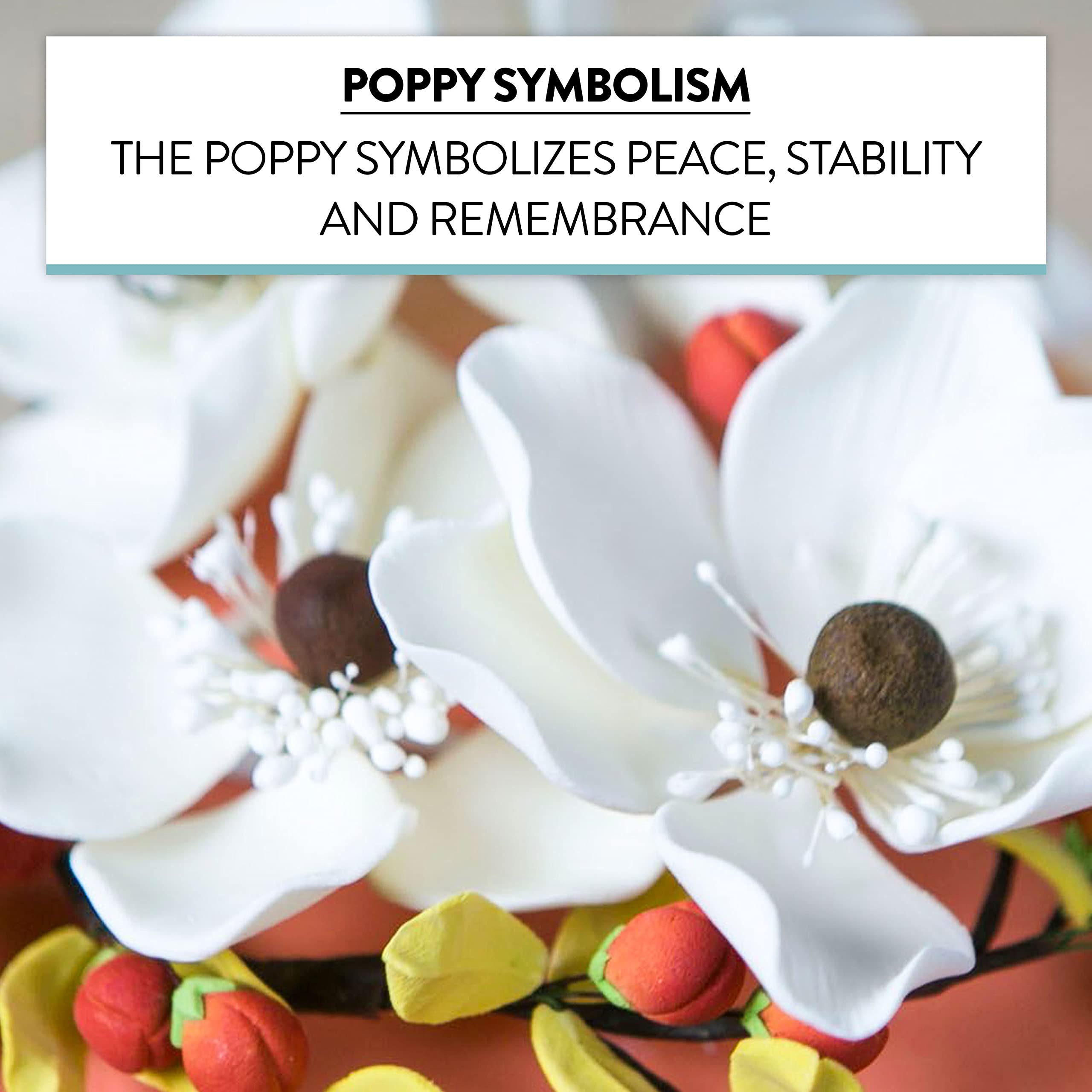 Global Sugar Art Sugar White and Brown Anemone by Chef Alan Tetreault, 4 Count