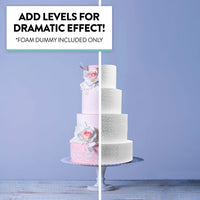 6x6 Inch Square Cake Dummy – Styrofoam Fake Cake for Decorating, Display & Practice, by Global Sugar Art