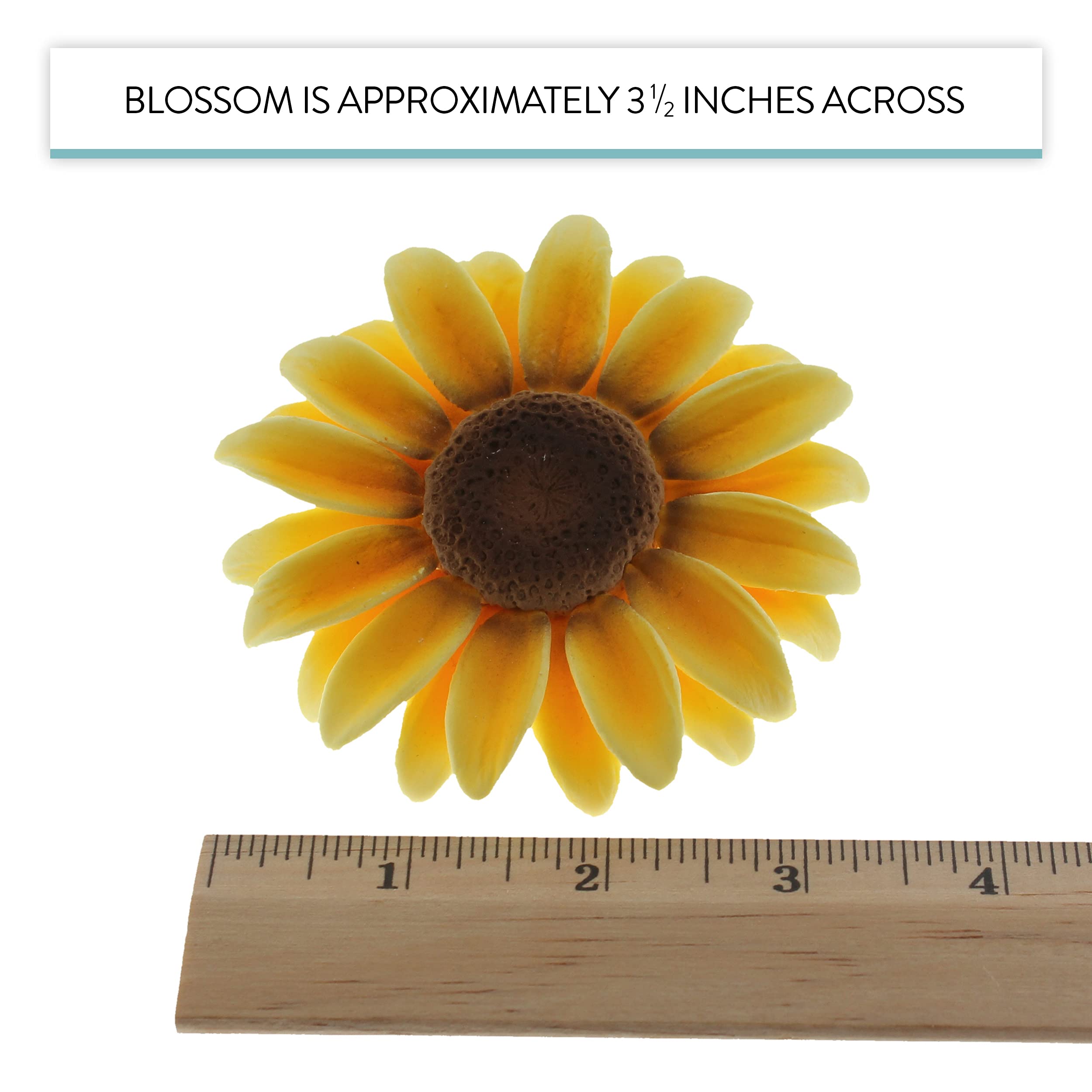 Sunflower Sugar Flowers for Cake Decorating, Fall Collection, by Global Sugar Art