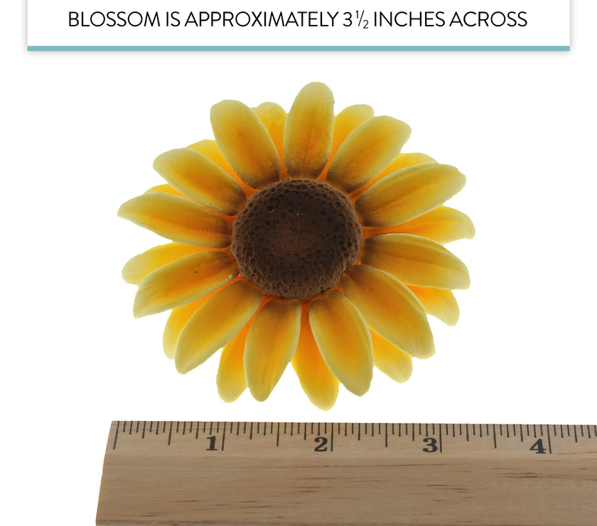 Sunflower Sugar Flowers for Cake Decorating, Fall Collection, by Global Sugar Art