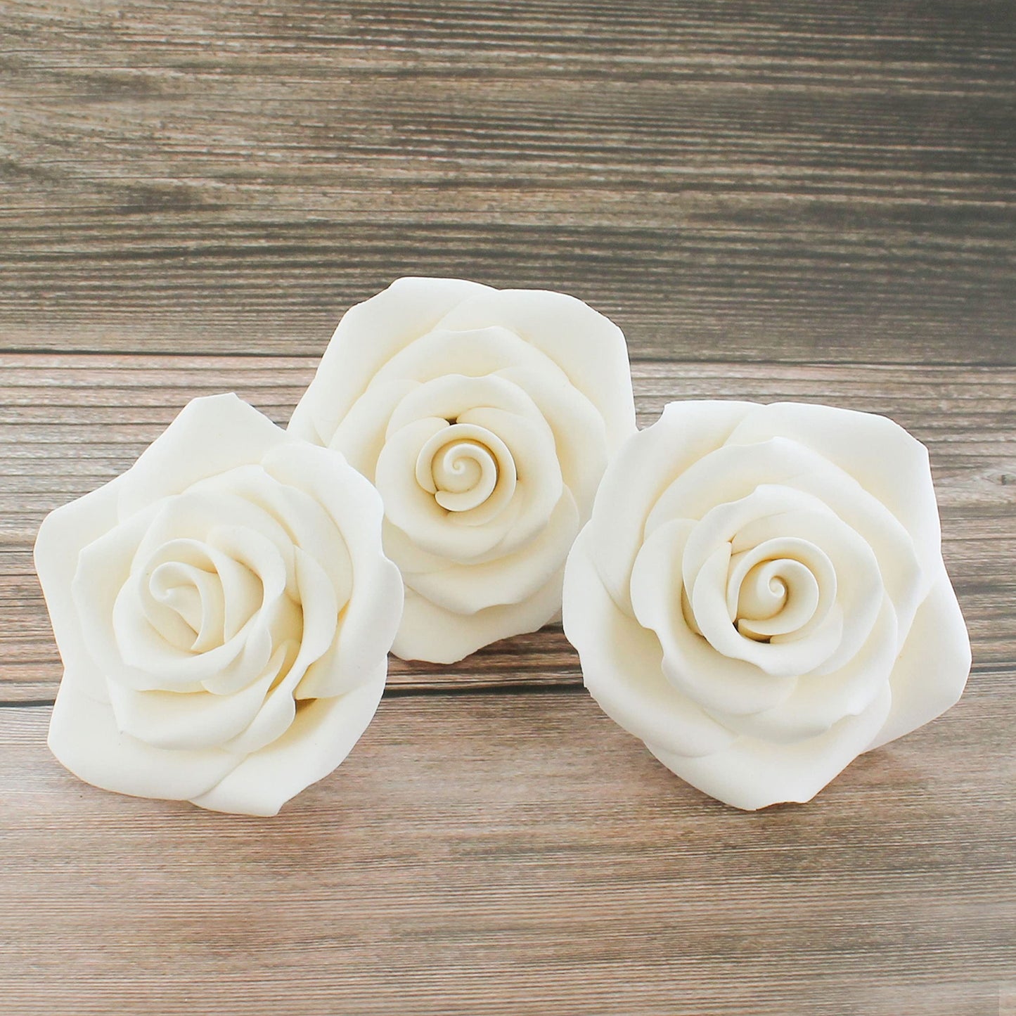 White Shrub Rose, Wired, 2.5-inch, 8 Count