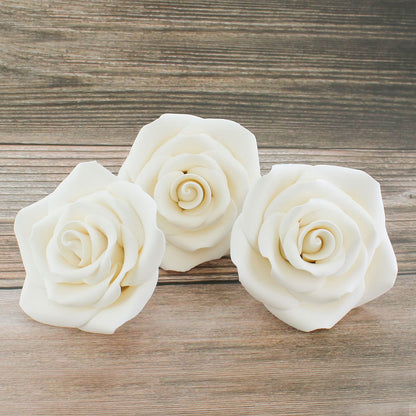 White Shrub Rose, Wired, 2.5-inch, 8 Count