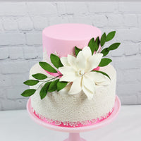 Tranquil Water Flowers, Decorative Sugar Cake Flowers by Global Sugar Art, 3 Count, White