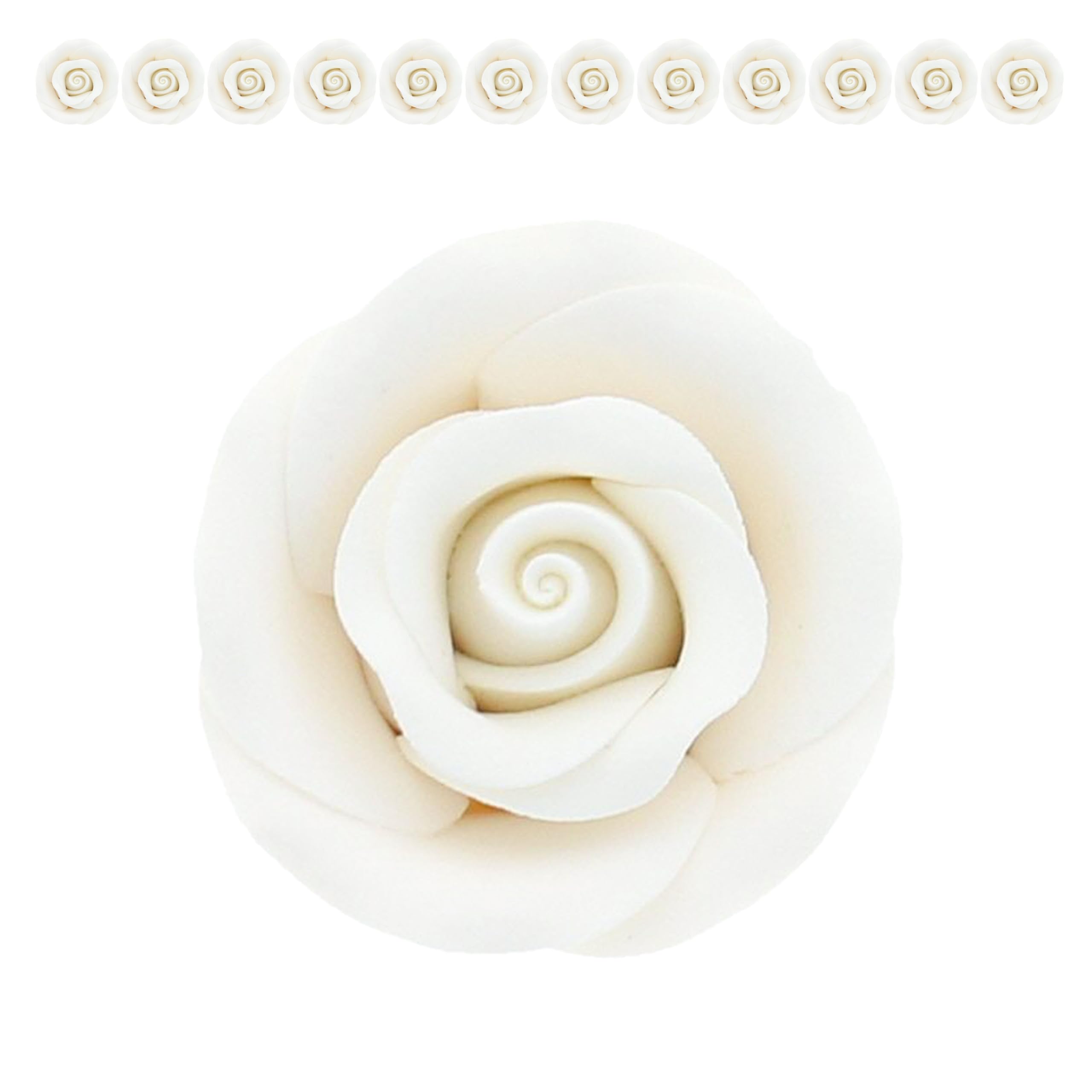 Premium Roses for Decorating Cakes and Cupcakes, by Global Sugar Art, Medium, Lavender Pink Yellow Peach
