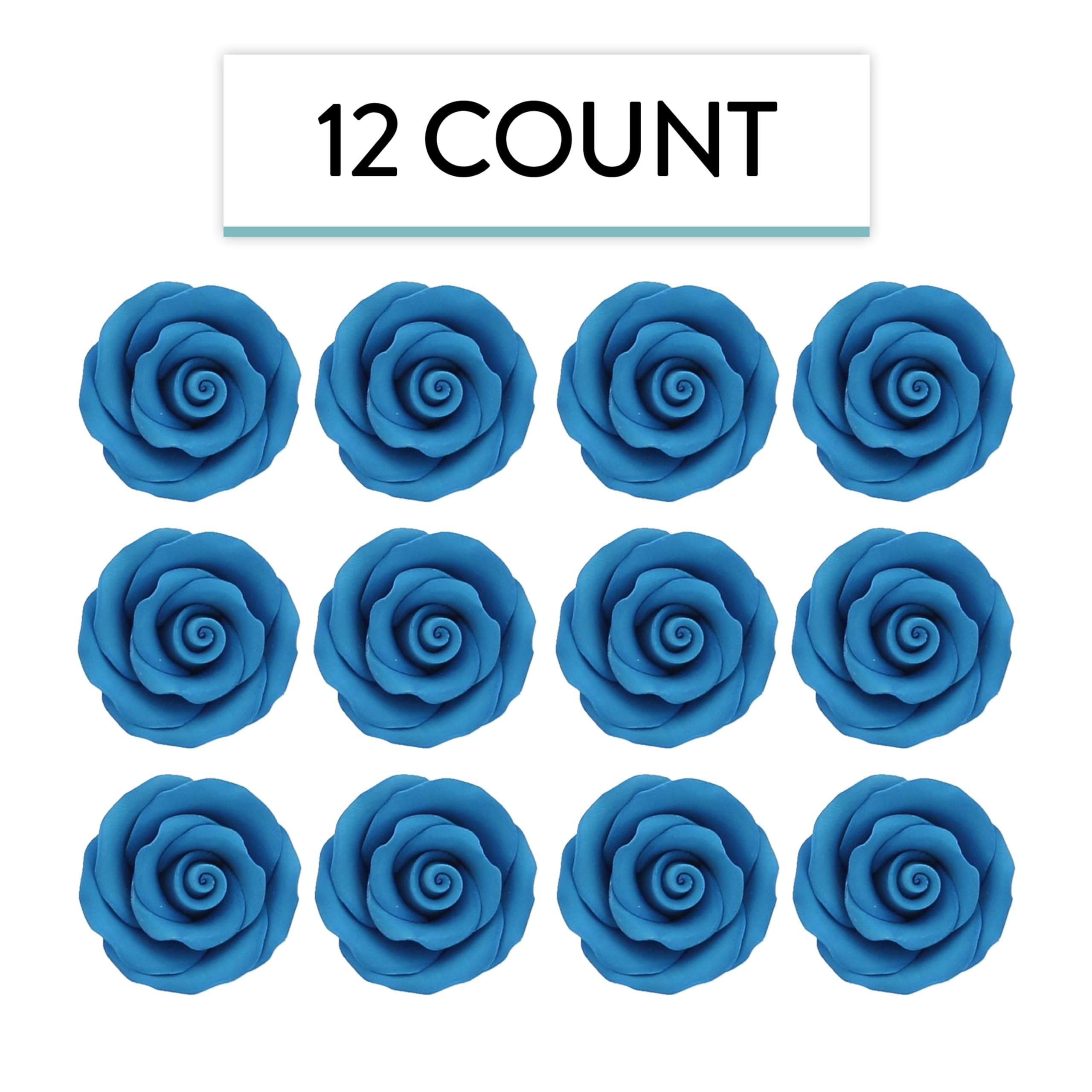 Premium Roses for Decorating Cakes and Cupcakes, by Global Sugar Art, Medium, Lavender Pink Yellow Peach