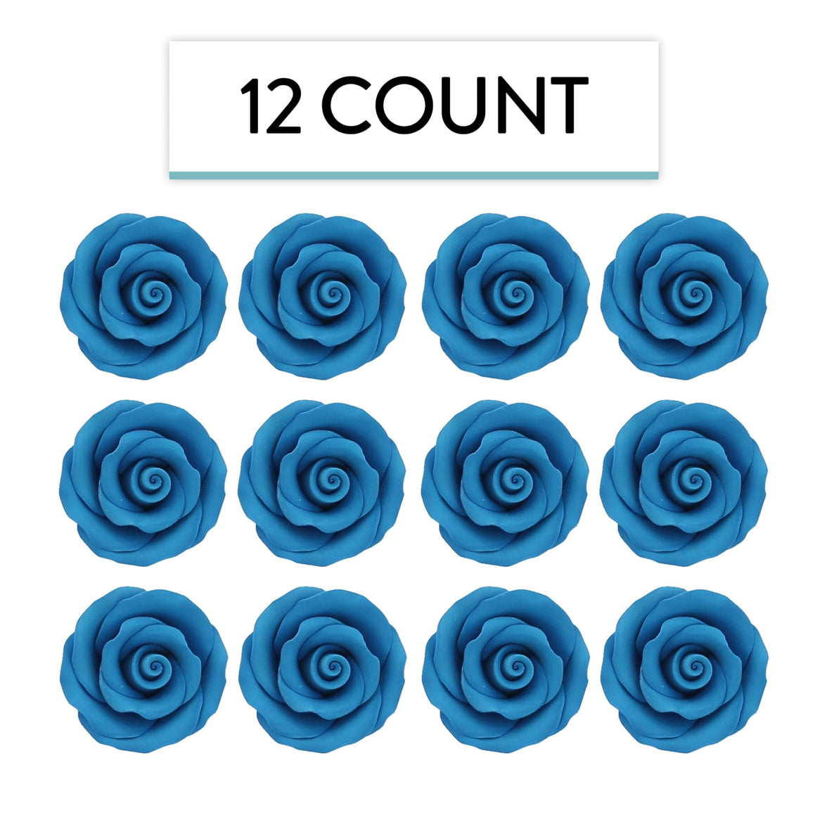 Premium Roses for Decorating Cakes and Cupcakes, by Global Sugar Art, Medium, Lavender Pink Yellow Peach