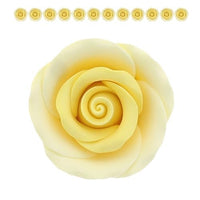 Premium Roses for Decorating Cakes and Cupcakes, by Global Sugar Art, Medium, Lavender Pink Yellow Peach