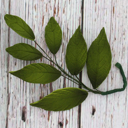 Dark Green Leaf Spray, 4 Count
