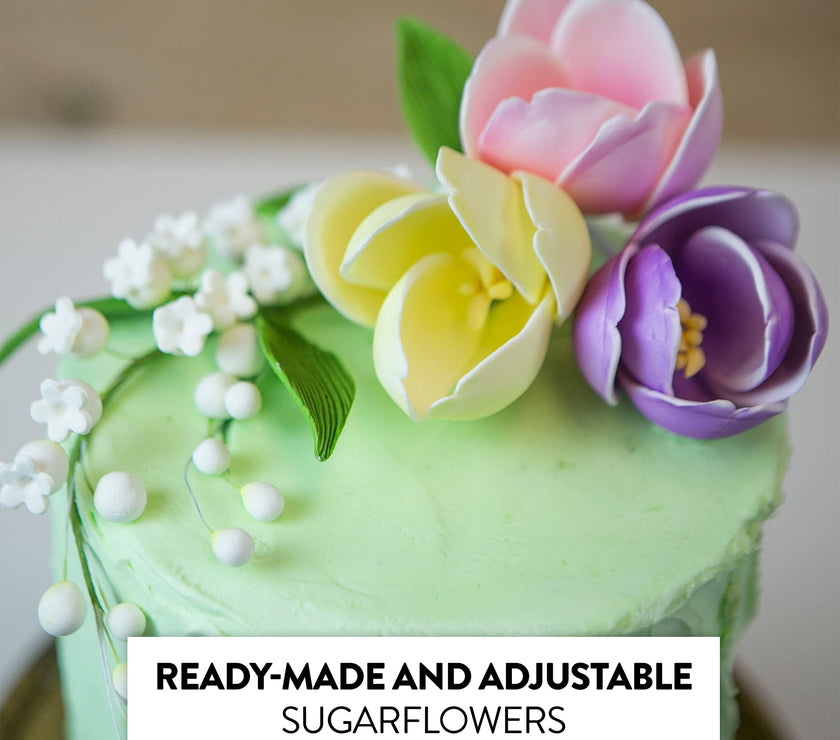 Tulip Sugar Flower Cake Decorations, by Global Sugar Art