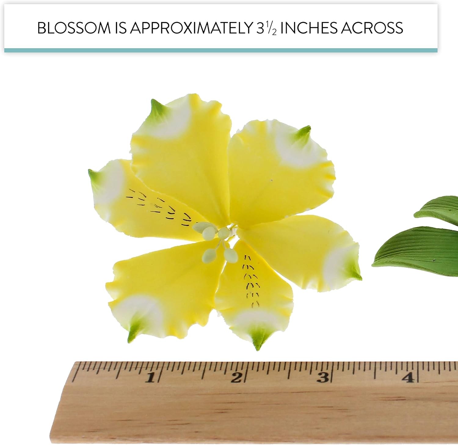 Global Sugar Art Alstroemeria Sugar Cake Flowers, Assorted Colors, 6 Count Set with Leaf Sprays by Chef Alan Tetreault