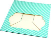 Global Sugar Art Quarter Sheet Cake & Cupcake Box with Window and Cupcake Insert, Auto-Popup, 14 x 10 x 4 Inches, 5 Count