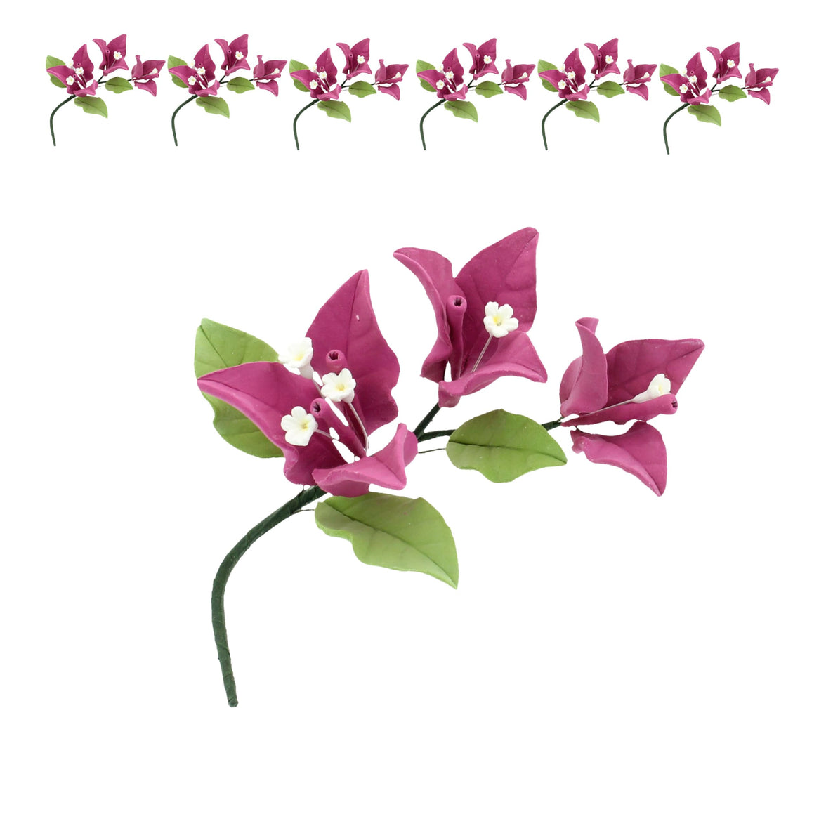 Bougainvillea Sugar Cake Flowers, Tropical Cake Decorations, by Global Sugar Art, Magenta