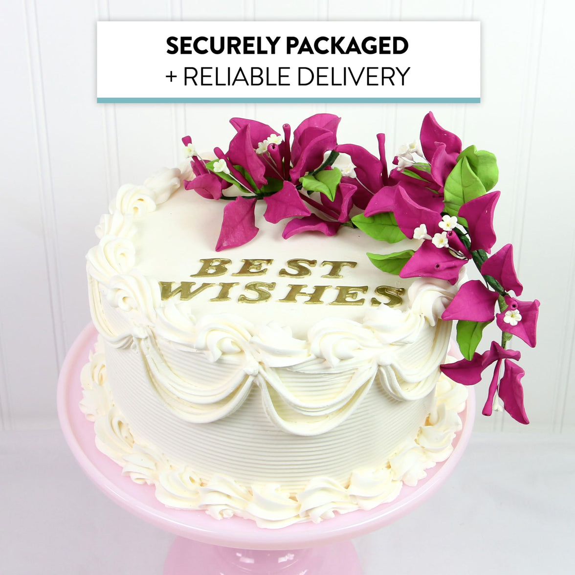 Bougainvillea Sugar Cake Flowers, Tropical Cake Decorations, by Global Sugar Art, Magenta