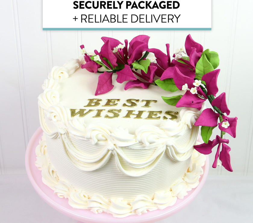 Bougainvillea Sugar Cake Flowers, Tropical Cake Decorations, by Global Sugar Art, Magenta