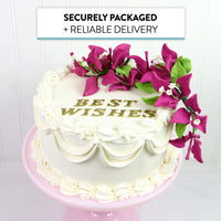 Bougainvillea Sugar Cake Flowers, Tropical Cake Decorations, by Global Sugar Art, Magenta
