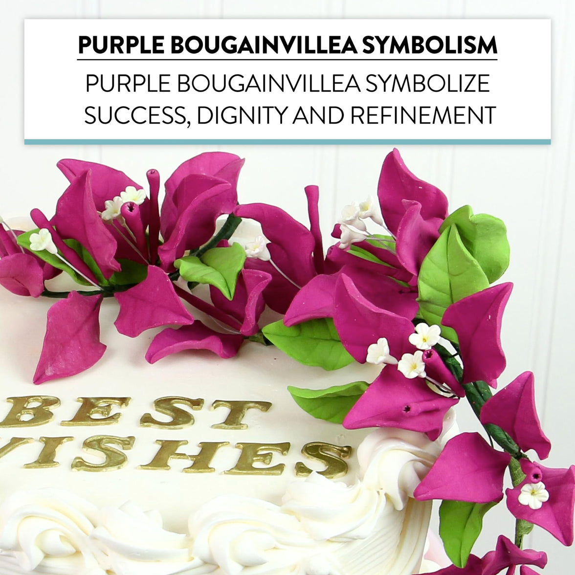 Bougainvillea Sugar Cake Flowers, Tropical Cake Decorations, by Global Sugar Art, Magenta