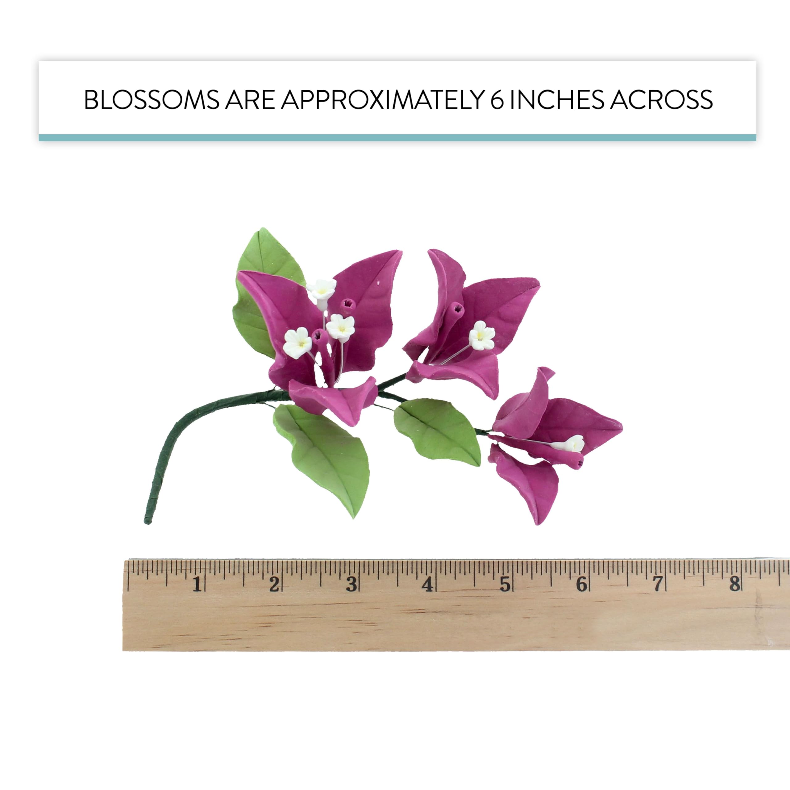 Bougainvillea Sugar Cake Flowers, Tropical Cake Decorations, by Global Sugar Art, Magenta