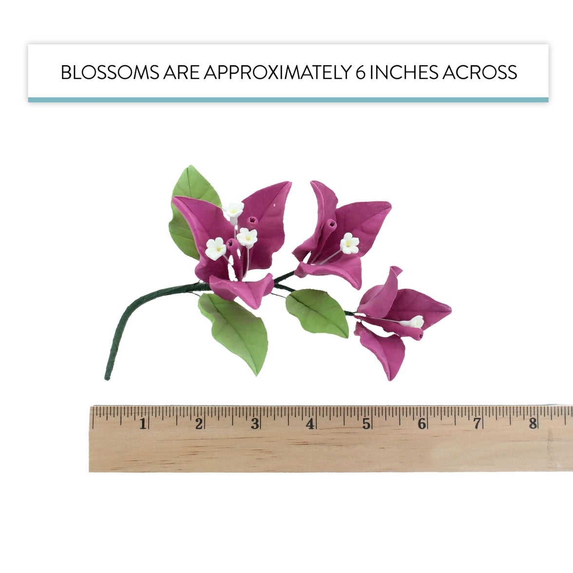 Bougainvillea Sugar Cake Flowers, Tropical Cake Decorations, by Global Sugar Art, Magenta