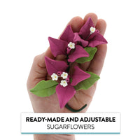 Bougainvillea Sugar Cake Flowers, Tropical Cake Decorations, by Global Sugar Art, Magenta