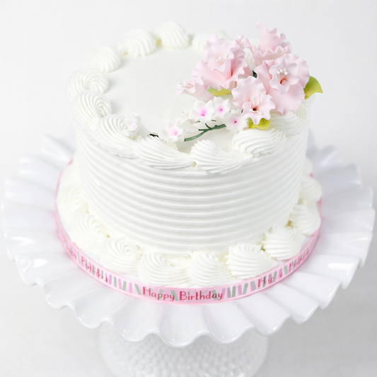 Soft Pink Cherry Blossoms with Flowers Spray, 1 Count