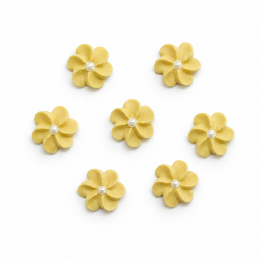 Mini Gold Edible Flowers with Pearls