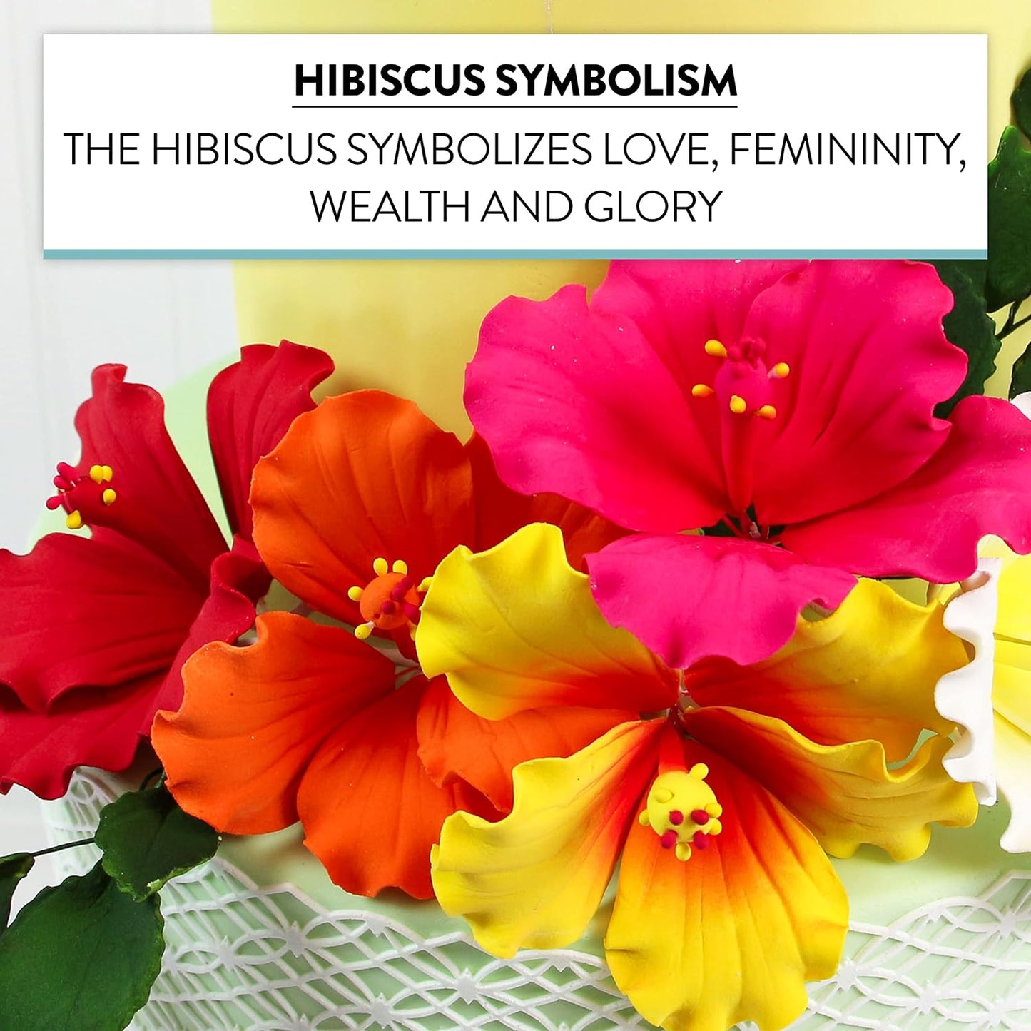 Hawaiian Hibiscus with Leaf Sprays Kit, Assorted Colors, 5 Count