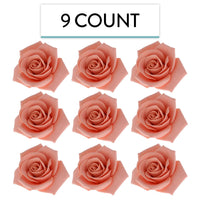 Peace Rose Sugar Flowers for Cake Decorating, by Global Sugar Art, Large, Apricot