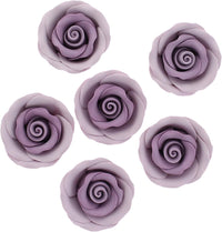 Premium Roses for Decorating Cakes and Cupcakes, by Global Sugar Art, Medium, Lavender