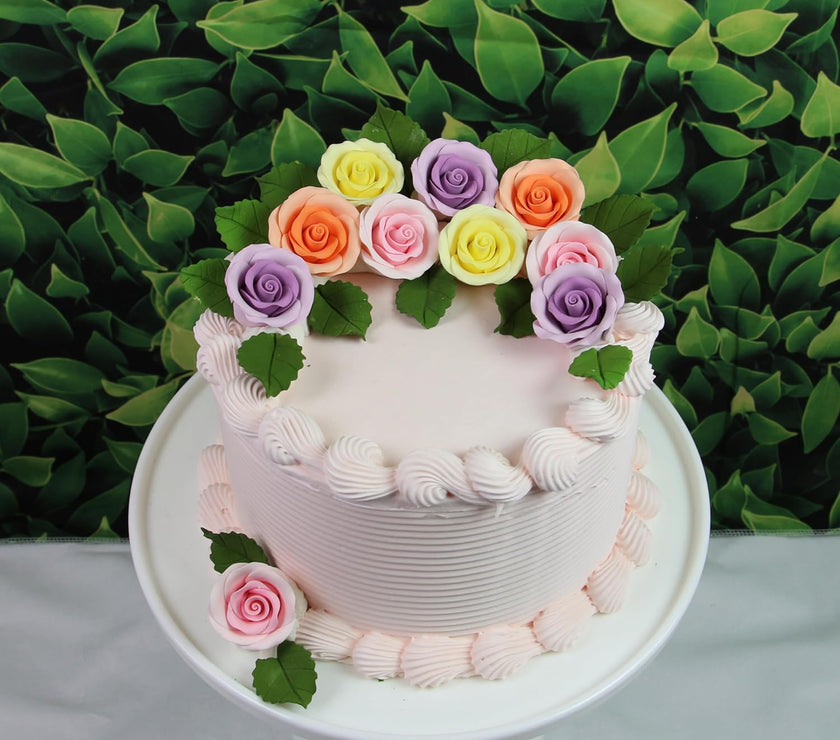 Premium Roses for Decorating Cakes and Cupcakes, by Global Sugar Art, Medium, Lavender
