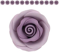 Premium Roses for Decorating Cakes and Cupcakes, by Global Sugar Art, Medium, Lavender