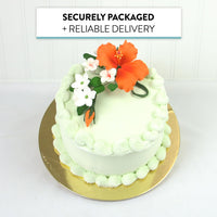 Premium Hibiscus Sugar Flower Sprays by Global Sugar Art, Orange