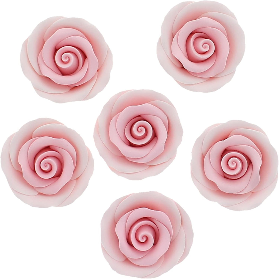 Premium Roses for Decorating Cakes and Cupcakes, by Global Sugar Art, Medium, Pink