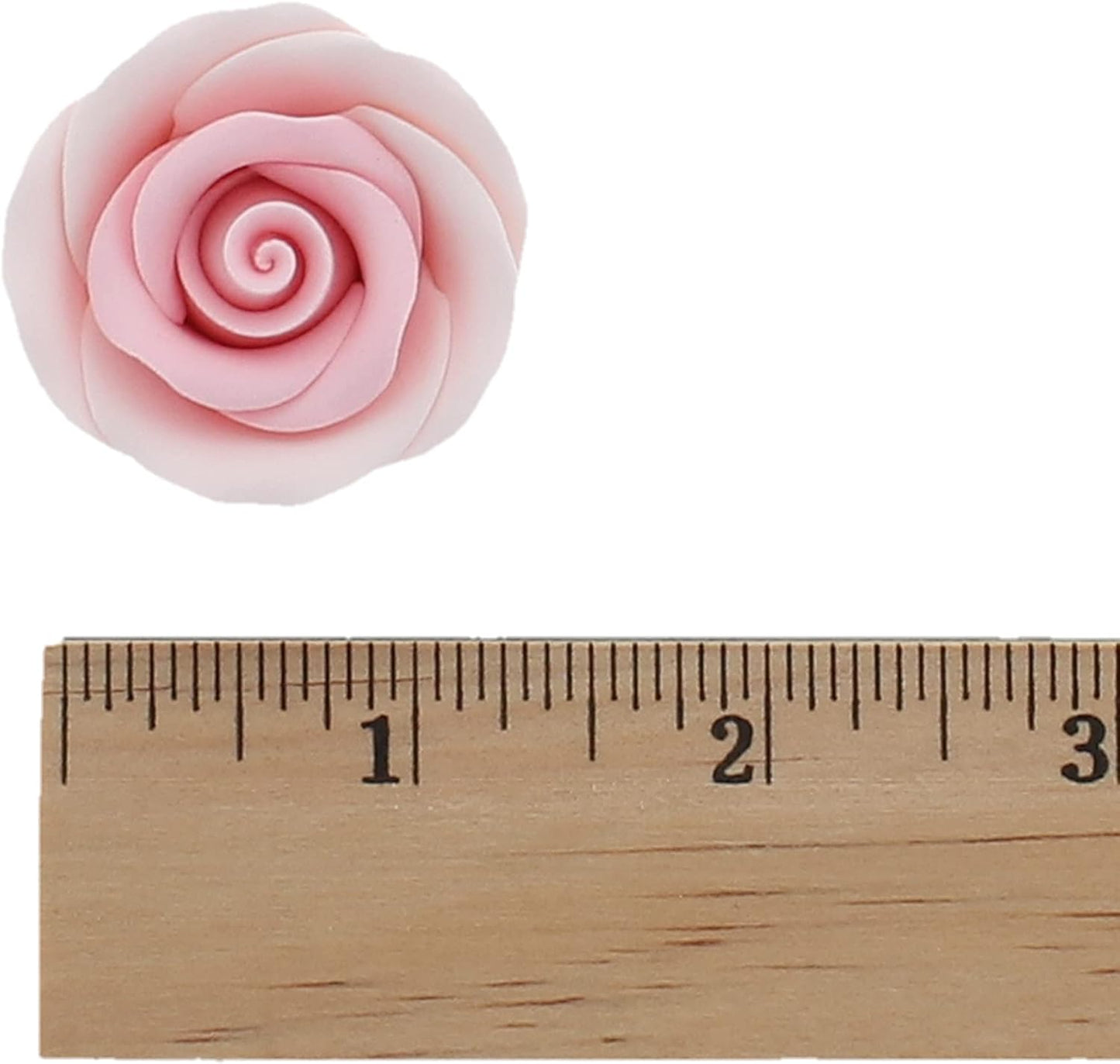Pink Edible Roses, Premium, 1.5-inch, 12 Count