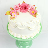 Rose and Blossom Set, Sugar Flowers for Cakes, by Global Sugar Art, Pink Roses and Blossoms