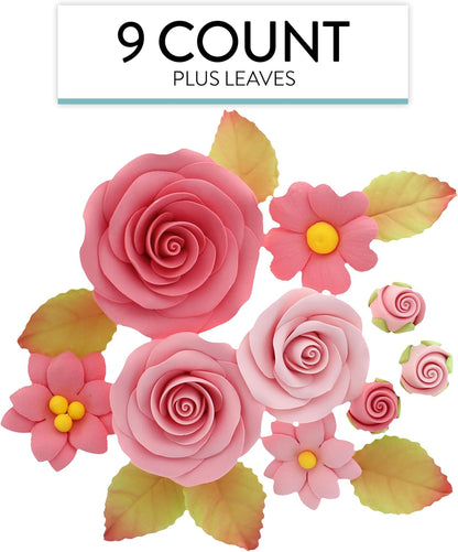 Rose & Blossom Kit, Pink, 15-Piece Set