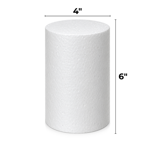 4 Inch Round Cake Dummy, 6 Inch Tall