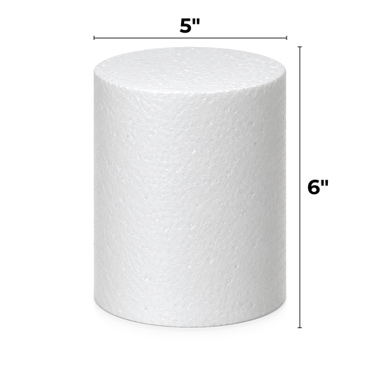 5 Inch Round Cake Dummy, 6 Inch Tall