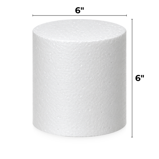 6 Inch Round Cake Dummy, 6 Inch Tall