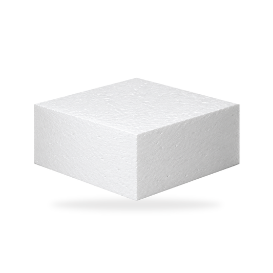 10x10 Inch Square Cake Dummy, 4 Inch Tall