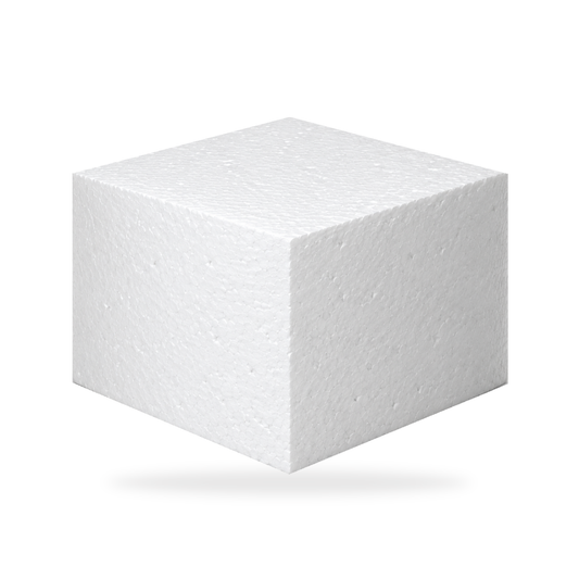 6x6 Inch Square Cake Dummy, 4 Inch Tall