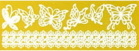 Global Sugar Art Butterflies & Ribbon Silicone Lace Mat for Cake Decorating, by Global Sugar Art