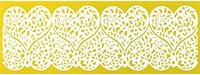 Double Hearts Silicone Lace Mat for Cakes, by Global Sugar Art