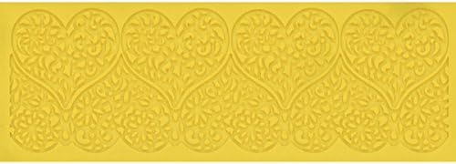 Double Hearts Silicone Lace Mat for Cakes, by Global Sugar Art