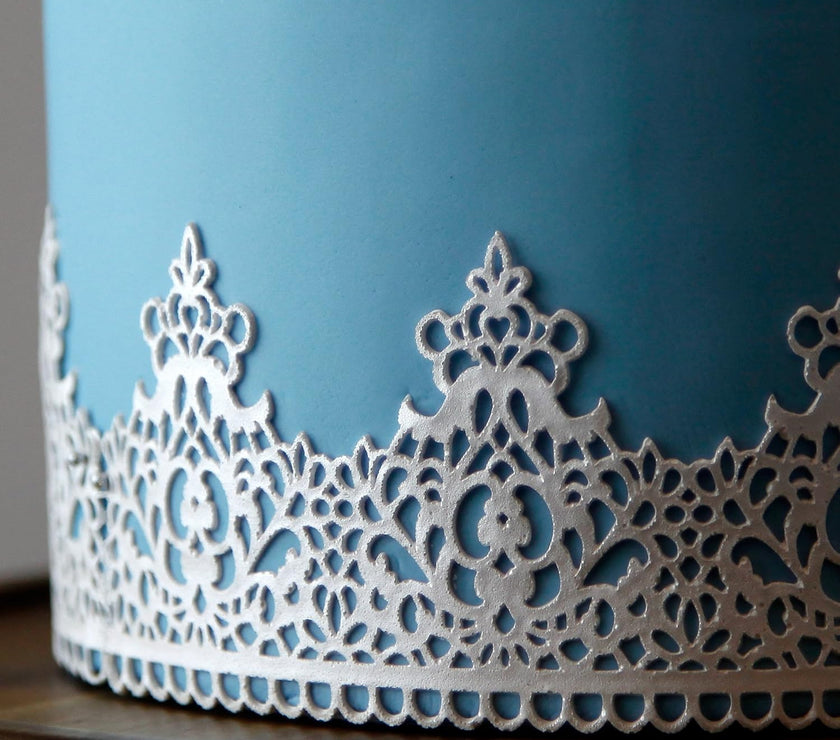 Regal Crown Silicone Lace Mat for Cakes, by Global Sugar Art
