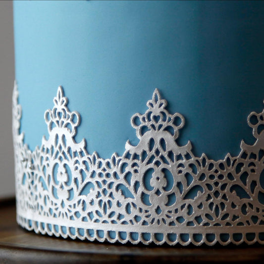 Regal Crown Silicone Lace Mat for Cakes