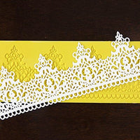 Regal Crown Silicone Lace Mat for Cakes, by Global Sugar Art